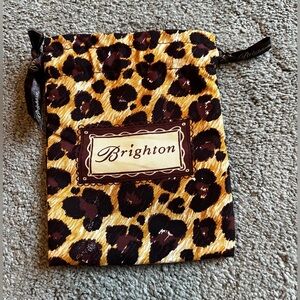 Brighton Cheetah Print Cloth Jewelry Bag